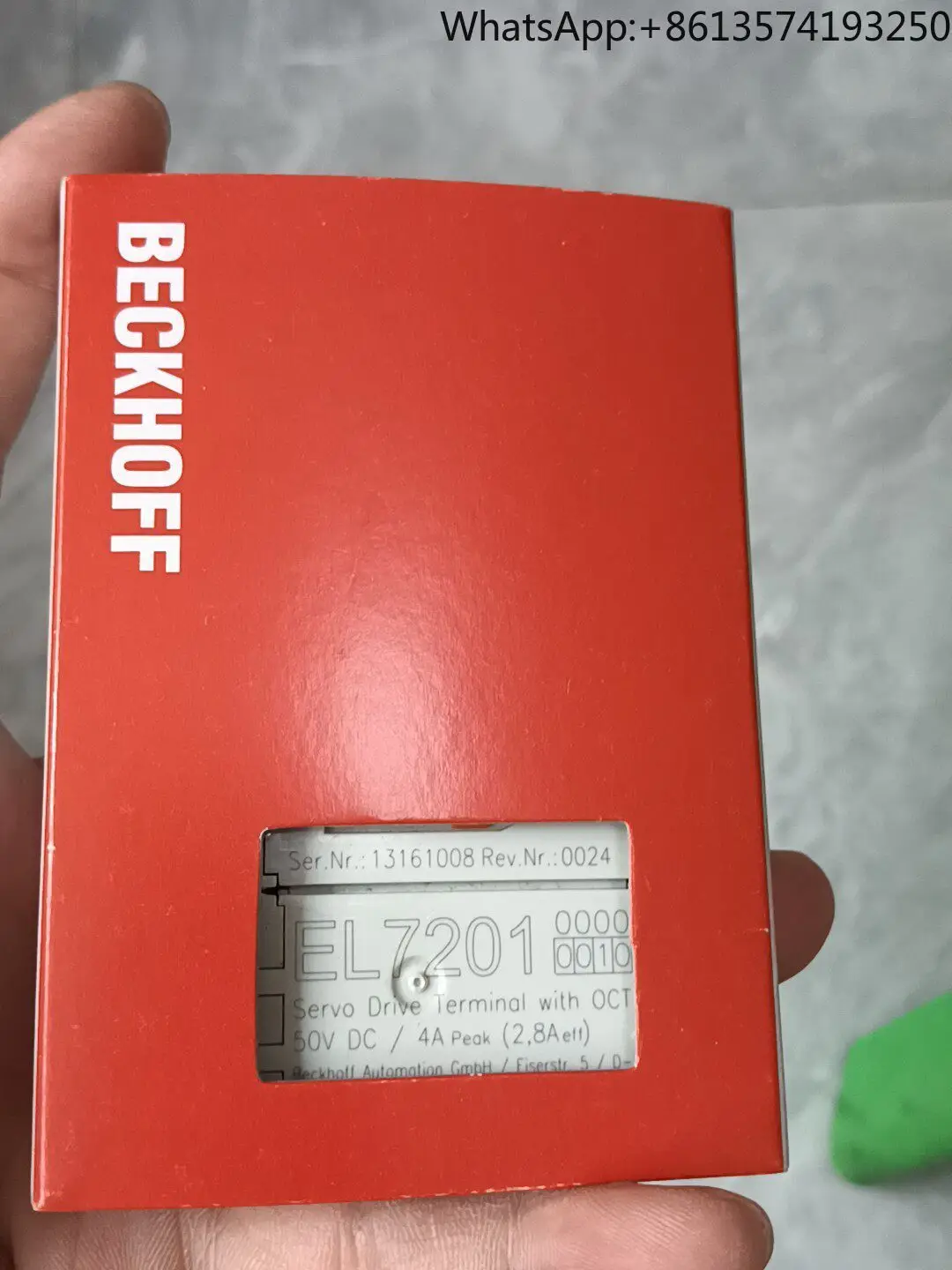 Beckhoff module EL7201-0010 brand new original genuine spot
Beckhoff module EL7201-0010 brand new original genuine spot