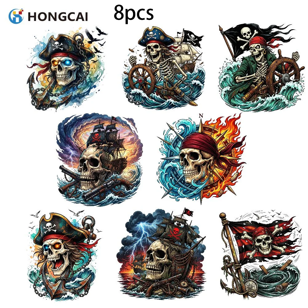 8 wave skull rudder heat transfers, splash wave & red scarf prints for street skatewear, free sailing style
8 wave skull rudder heat transfers, splash wave & red scarf prints for street skatewear, free sailing style
