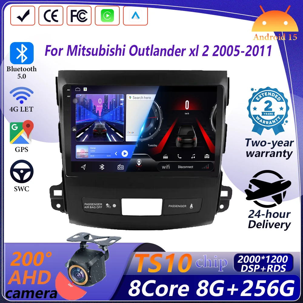 9 Inch Android 15 Car Radio for Mitsubishi Outlander XL 2 2005 - 2011 Multimedia Carplay 2din Stereo Auto audio GPS Navigation
9 Inch Android 15 Car Radio for Mitsubishi Outlander XL 2 2005 - 2011 Multimedia Carplay 2din Stereo Auto audio GPS Navigation