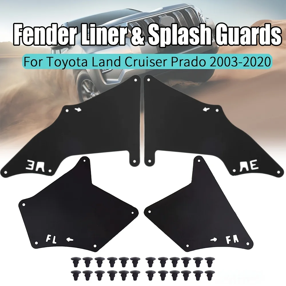 Splash Guards Shield For Toyota Land Cruiser Prado J120 J150 2003 - 2020 LC3 LC4 LC5 Apron Seal Mud Flaps W Clips Fender Liners
Splash Guards Shield For Toyota Land Cruiser Prado J120 J150 2003 - 2020 LC3 LC4 LC5 Apron Seal Mud Flaps W Clips Fender Liners