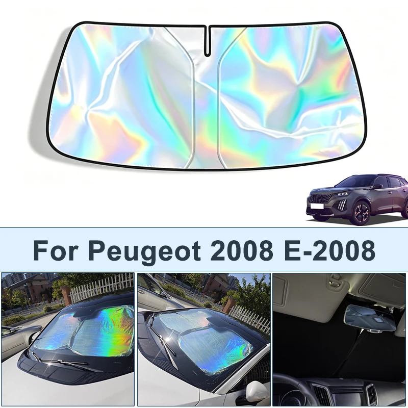 Foldable Front Windshield Sun Shade For Peugeot 2008 E-2008 UV Reflective Sun Protection Cover Car Interior Accessories
Foldable Front Windshield Sun Shade For Peugeot 2008 E-2008 UV Reflective Sun Protection Cover Car Interior Accessories