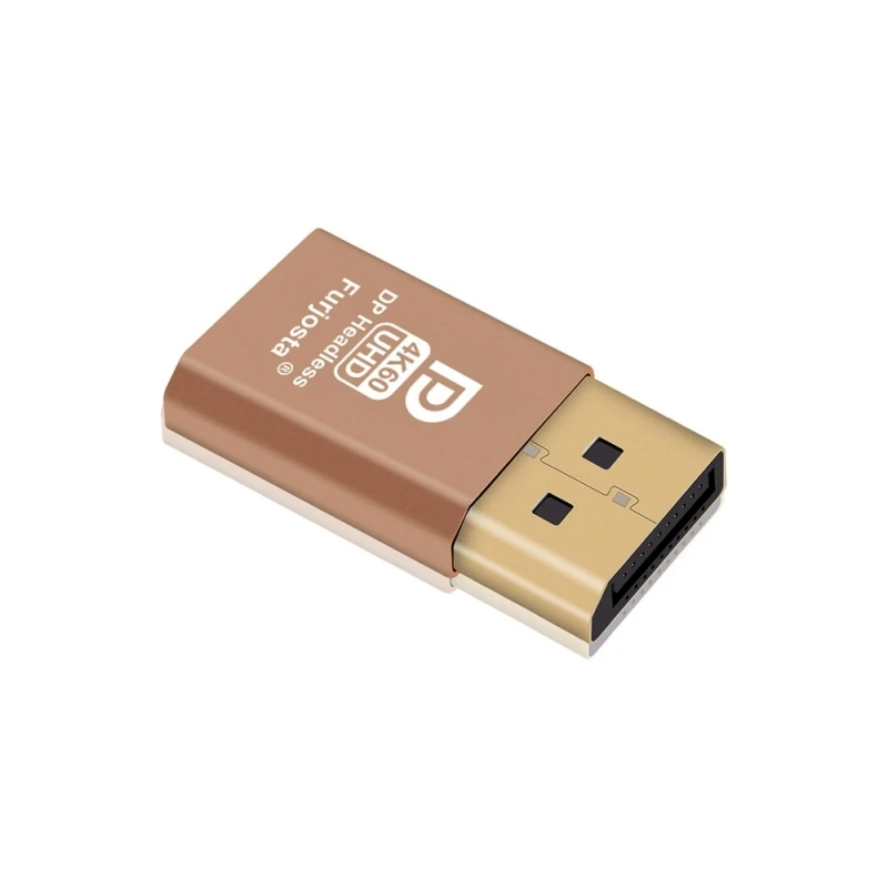 Furjosta DisplayPort EDID Emulator Dummy Plug | 4K/1080p@60Hz | Headless Mode Support for PC, Monitor, Projector
Furjosta DisplayPort EDID Emulator Dummy Plug | 4K/1080p@60Hz | Headless Mode Support for PC, Monitor, Projector