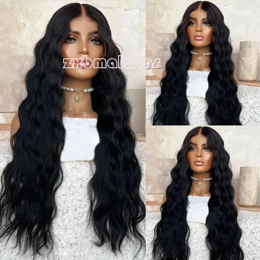 Black Deep Wave 13x4 Synthetic Hair Wig Lace Front 180% Density Preplucked Glueless Soft Baby Hair for Women
Black Deep Wave 13x4 Synthetic Hair Wig Lace Front 180% Density Preplucked Glueless Soft Baby Hair for Women