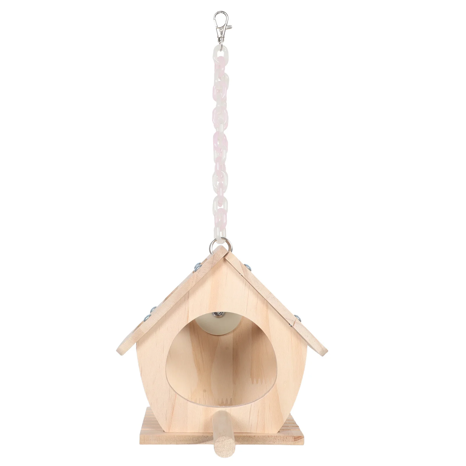 Hanging Wooden Birdhouse for Parrots Lovebirds - Nesting Box with Perch Stand - Suitable for Breeding Brooding in Garden Cage
Hanging Wooden Birdhouse for Parrots Lovebirds - Nesting Box with Perch Stand - Suitable for Breeding Brooding in Garden Cage