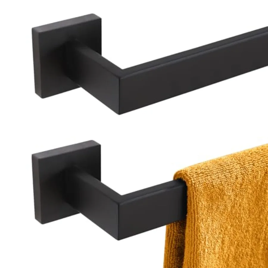 24-Inch Single Towel Bar Bathroom Kitchen Towel Holder Wall Mounted SUS304 Stainless Steel Towel Rack 2 Pack Matte Black B400
24-Inch Single Towel Bar Bathroom Kitchen Towel Holder Wall Mounted SUS304 Stainless Steel Towel Rack 2 Pack Matte Black B400