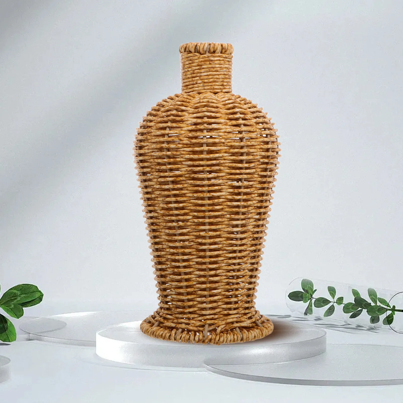 Plastic Wicker Flower Vase Imitation Rattan Woven Rustic Decorative Basket Dried Flower Holder Room Bedroom
Plastic Wicker Flower Vase Imitation Rattan Woven Rustic Decorative Basket Dried Flower Holder Room Bedroom
