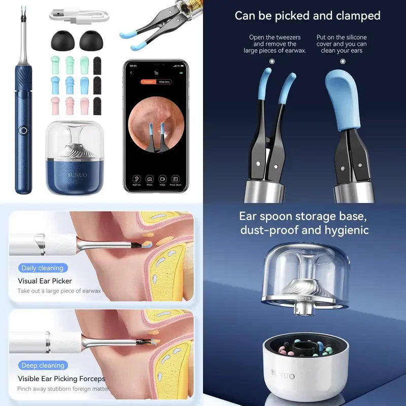 Wholesale Wifi Connection Visual Ear Pick Spoon Cleaning Kit 12MP 4-In-1 Smart Electric With Camera Ear Wax Remover Cleaner
Wholesale Wifi Connection Visual Ear Pick Spoon Cleaning Kit 12MP 4-In-1 Smart Electric With Camera Ear Wax Remover Cleaner