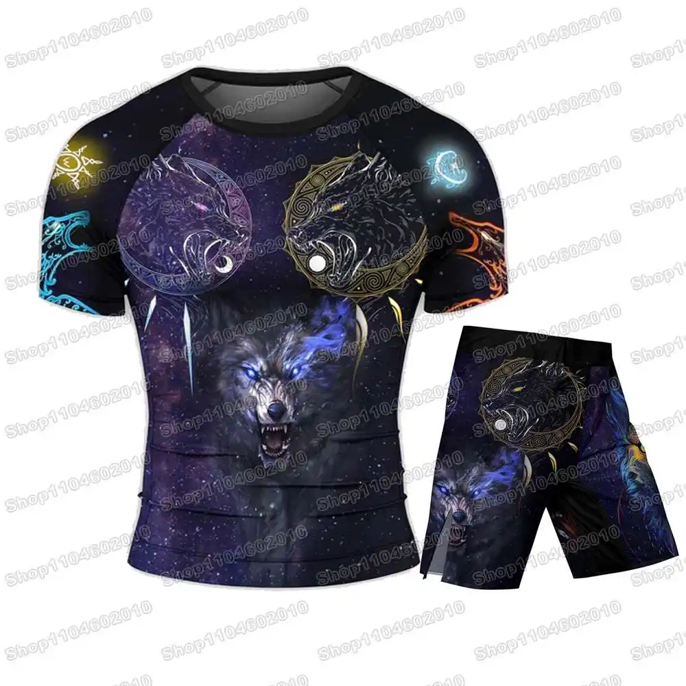 Sun and Moon Wolf Entities Rash Guards Surfing Jersey Beach Shirts Swimwear Diving Gym Shorts MMA BJJ Men Jiu Jitsu Fitness Sets
Sun and Moon Wolf Entities Rash Guards Surfing Jersey Beach Shirts Swimwear Diving Gym Shorts MMA BJJ Men Jiu Jitsu Fitness Sets