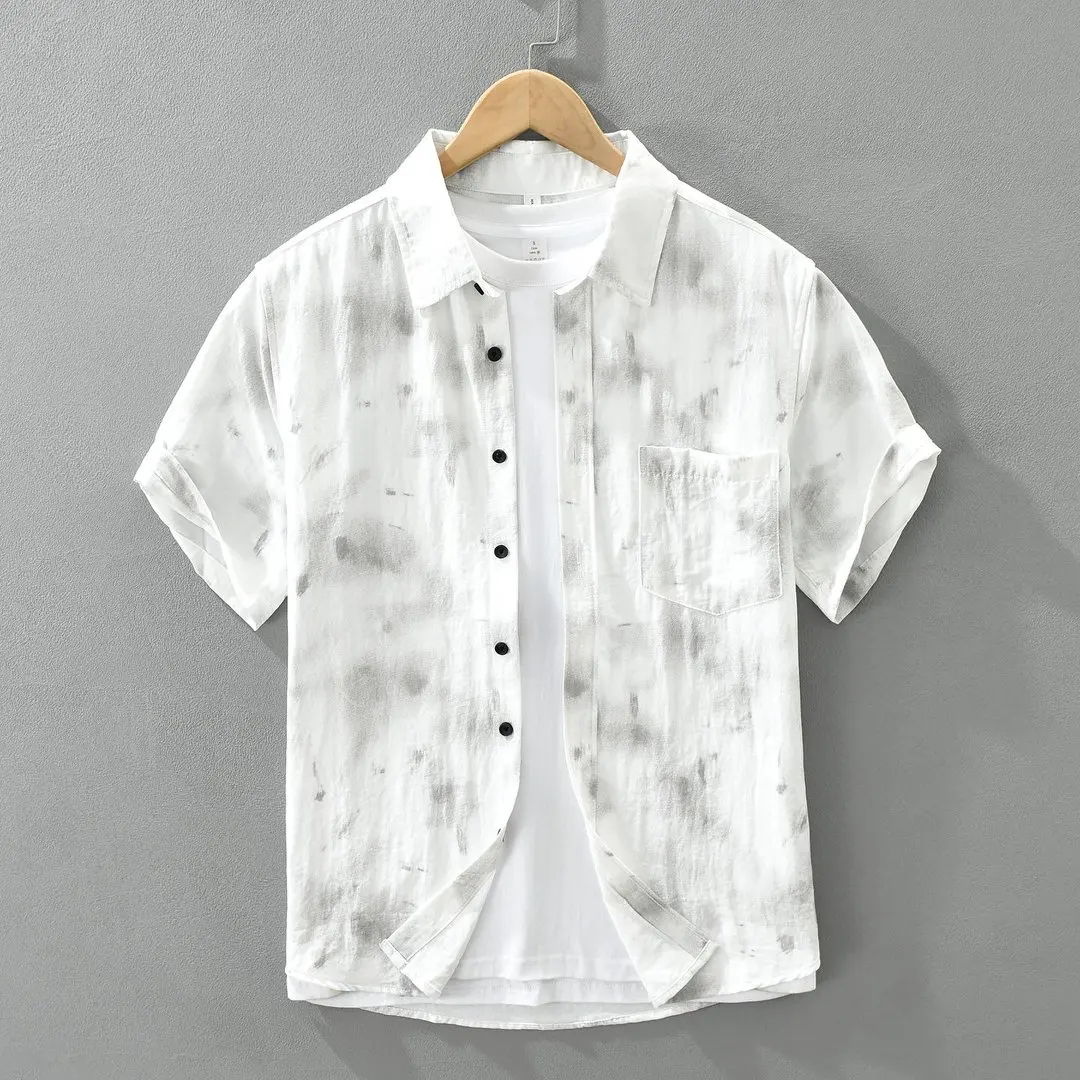 Summer New Print Short Sleeve Shirt for Men Casual Turn-down Collar Shirts Male Plus Size Clothes
Summer New Print Short Sleeve Shirt for Men Casual Turn-down Collar Shirts Male Plus Size Clothes