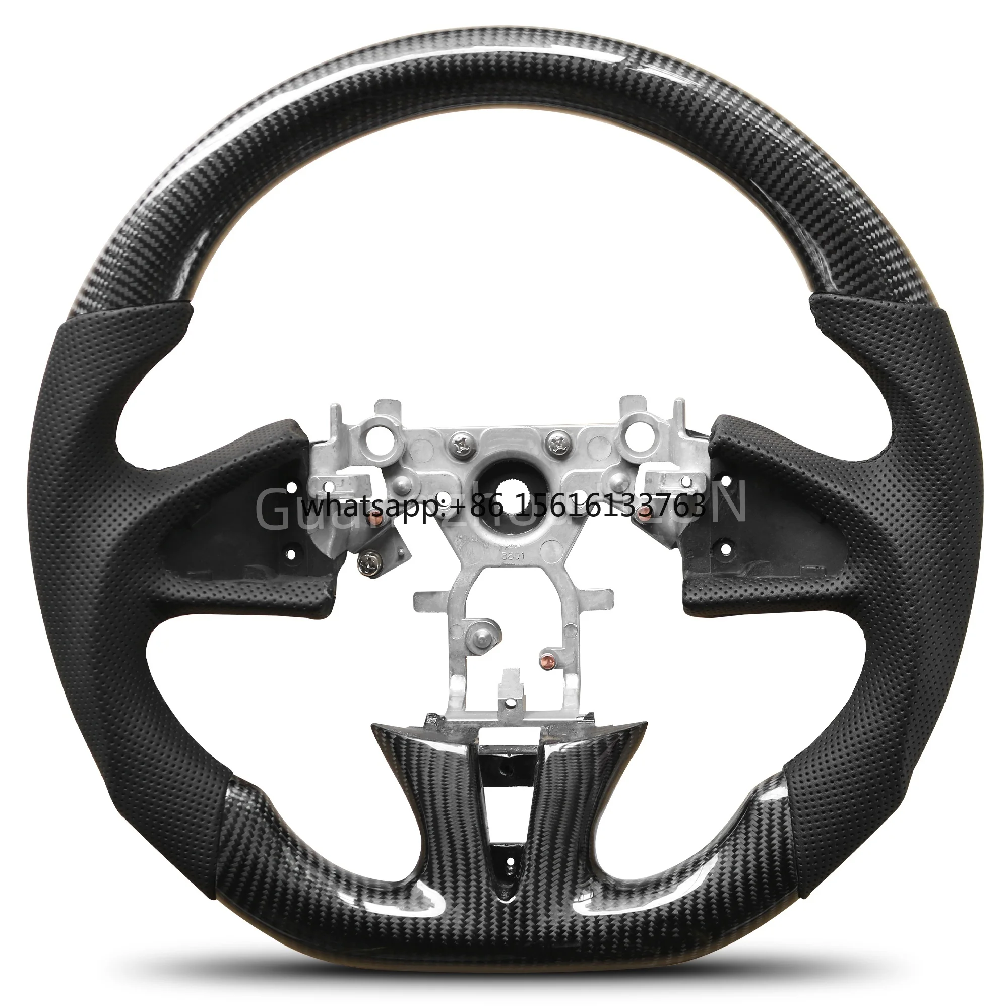 Custom Steering Wheel for Infiniti Q50 2013-2017 Carbon Fiber Steering Wheel D-shaped Nappa Perforated Leather Flat-bottom
Custom Steering Wheel for Infiniti Q50 2013-2017 Carbon Fiber Steering Wheel D-shaped Nappa Perforated Leather Flat-bottom