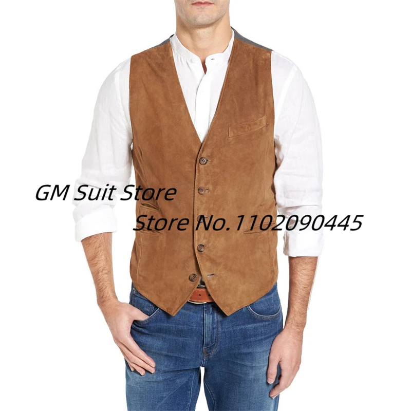 Mens Dress Vest Suede Leather 5 Buttons Male Waistcoat Formal Gilet Homme Business Slim Fit Suit Vest
Mens Dress Vest Suede Leather 5 Buttons Male Waistcoat Formal Gilet Homme Business Slim Fit Suit Vest