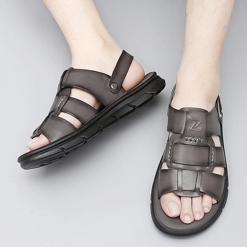 High Quality Brand Men's Beach Sandals Anti Slip Fishing Camping Shoes Versatile Breathable Men's Outdoor Leisure Shoes
High Quality Brand Men's Beach Sandals Anti Slip Fishing Camping Shoes Versatile Breathable Men's Outdoor Leisure Shoes