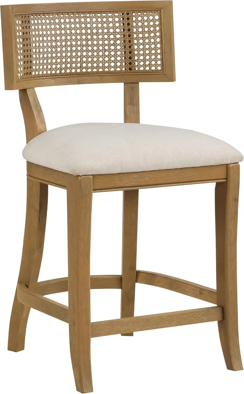 Alania Wood Counter Height Stool With Cane Ba And Padded Seat, Linen Fabric With Coastal Wash Frame
Alania Wood Counter Height Stool With Cane Ba And Padded Seat, Linen Fabric With Coastal Wash Frame