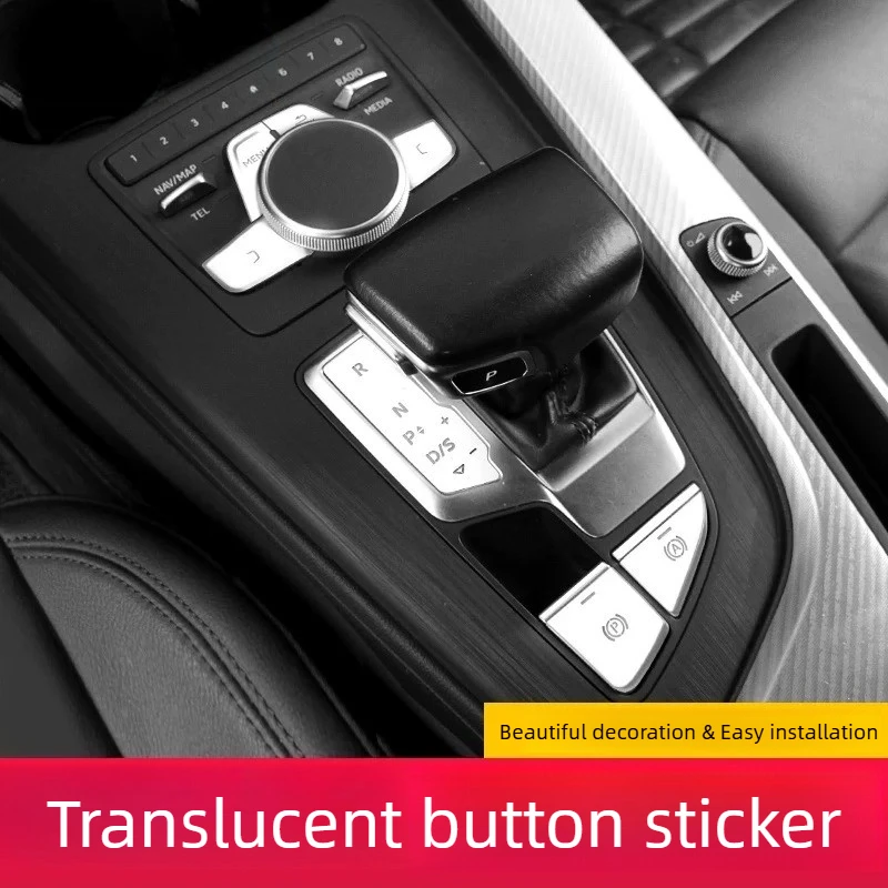 For Audi A3/A5/Q3/Q7/S4 2014-2024 Gear Button Sticker Gear Decorative Sticker Interior Modification Accessories Supplies Tools
For Audi A3/A5/Q3/Q7/S4 2014-2024 Gear Button Sticker Gear Decorative Sticker Interior Modification Accessories Supplies Tools