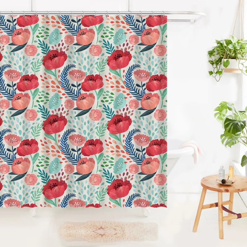 Colorful Flowers Art Shower Curtain Decor Modern Nordic Shower Curtain Bathroom Products Zaslona Prysznicowa Home Garden Supplie
Colorful Flowers Art Shower Curtain Decor Modern Nordic Shower Curtain Bathroom Products Zaslona Prysznicowa Home Garden Supplie