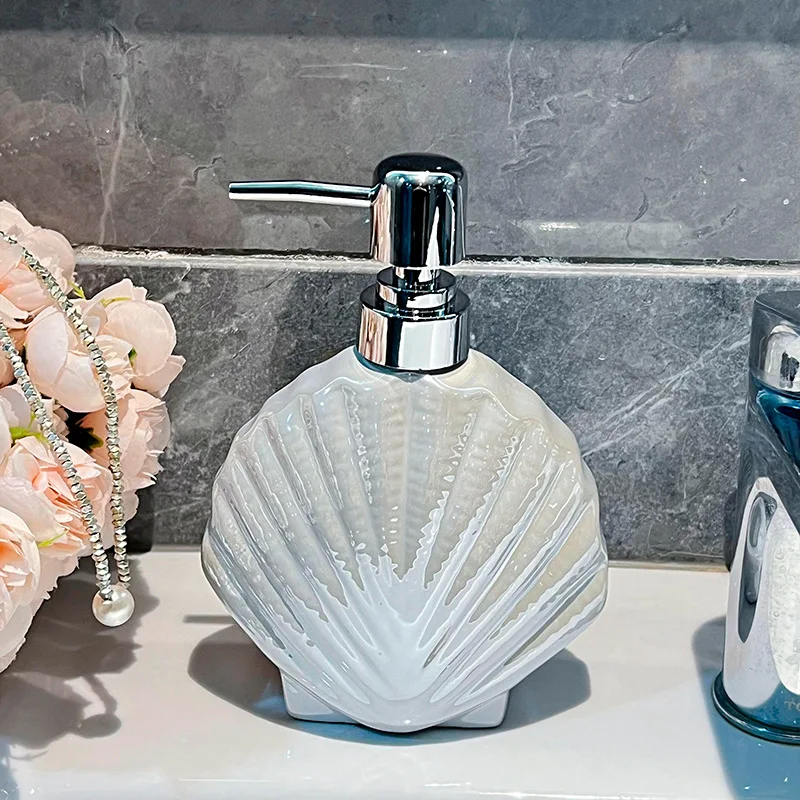 Shampoo Bathroom Shower Box Accessory Liquid Soap Dispenser Portable Ceramic Shell Shaped Hand Sanitizer Lotion
Shampoo Bathroom Shower Box Accessory Liquid Soap Dispenser Portable Ceramic Shell Shaped Hand Sanitizer Lotion