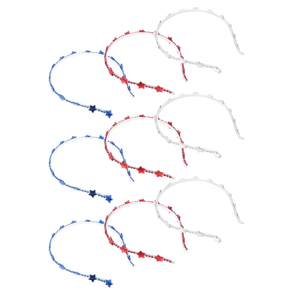 9Pcs Star Chain Hairband Set Red White Blue Independence Day Headband for Women 4Th July Patriotic Party Hair Hoop
9Pcs Star Chain Hairband Set Red White Blue Independence Day Headband for Women 4Th July Patriotic Party Hair Hoop