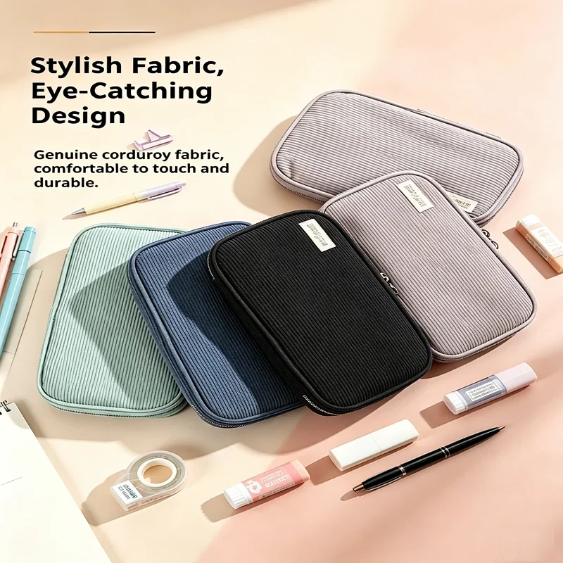KOKUYO Corduroy Pencil Case Large Capacity Multi-Compartment Stationery Organizer,Back to School Supplies & Office Essentials
KOKUYO Corduroy Pencil Case Large Capacity Multi-Compartment Stationery Organizer,Back to School Supplies & Office Essentials
