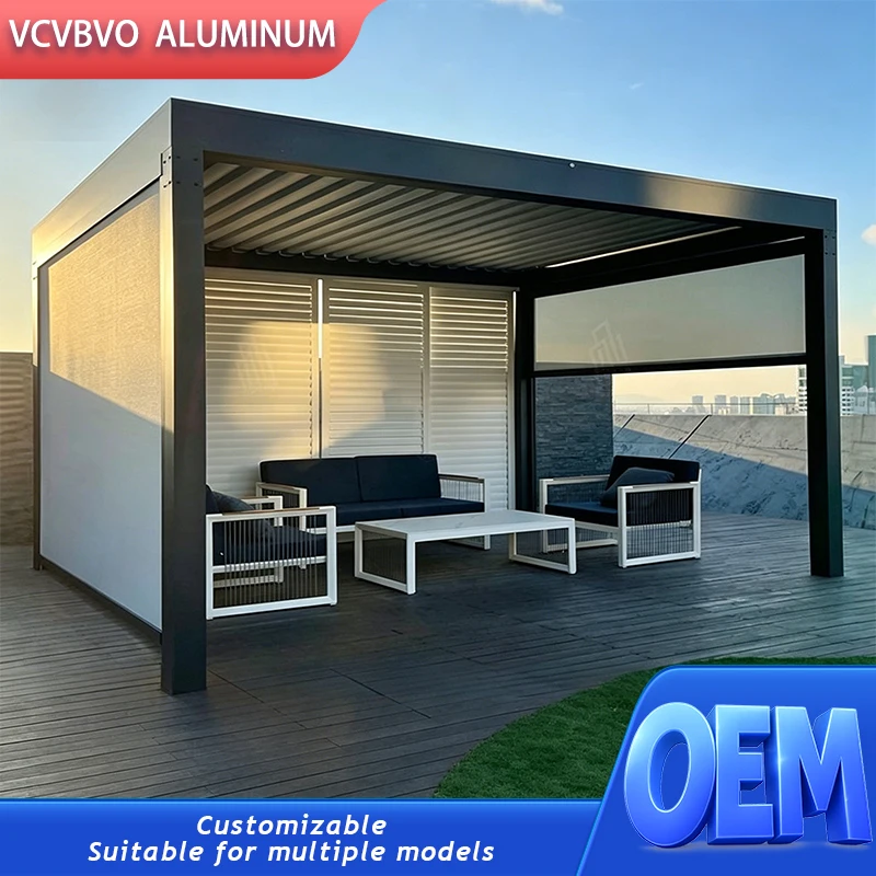 Heavy Duty Manual Aluminum Pergola Custom Size Louvered Roof Waterproof Windproof Garden Gazebo Pavilion Outdoor Canopy Shelter
Heavy Duty Manual Aluminum Pergola Custom Size Louvered Roof Waterproof Windproof Garden Gazebo Pavilion Outdoor Canopy Shelter