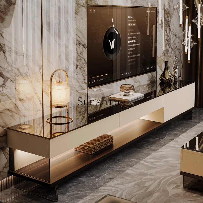 Italian minimalist TV cabinet modern simple living room home new light luxury high sense
Italian minimalist TV cabinet modern simple living room home new light luxury high sense