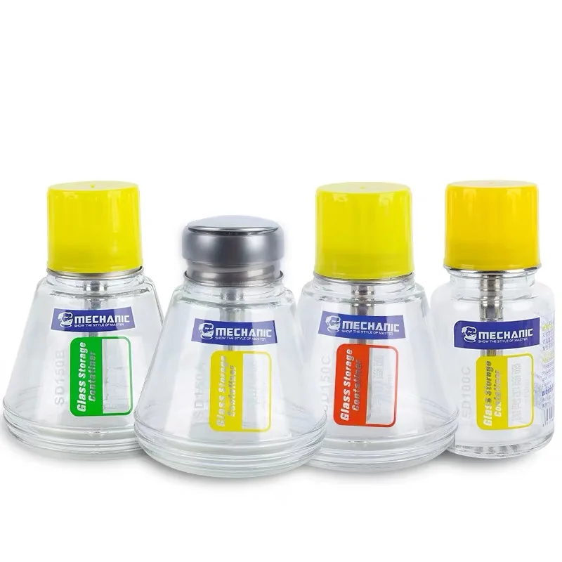 Anti-static Glass Alcohol Bottle Dispenser with Metal Pump, Corrosion Resistant Press-Type Liquid Container for PCB Cleaning
Anti-static Glass Alcohol Bottle Dispenser with Metal Pump, Corrosion Resistant Press-Type Liquid Container for PCB Cleaning