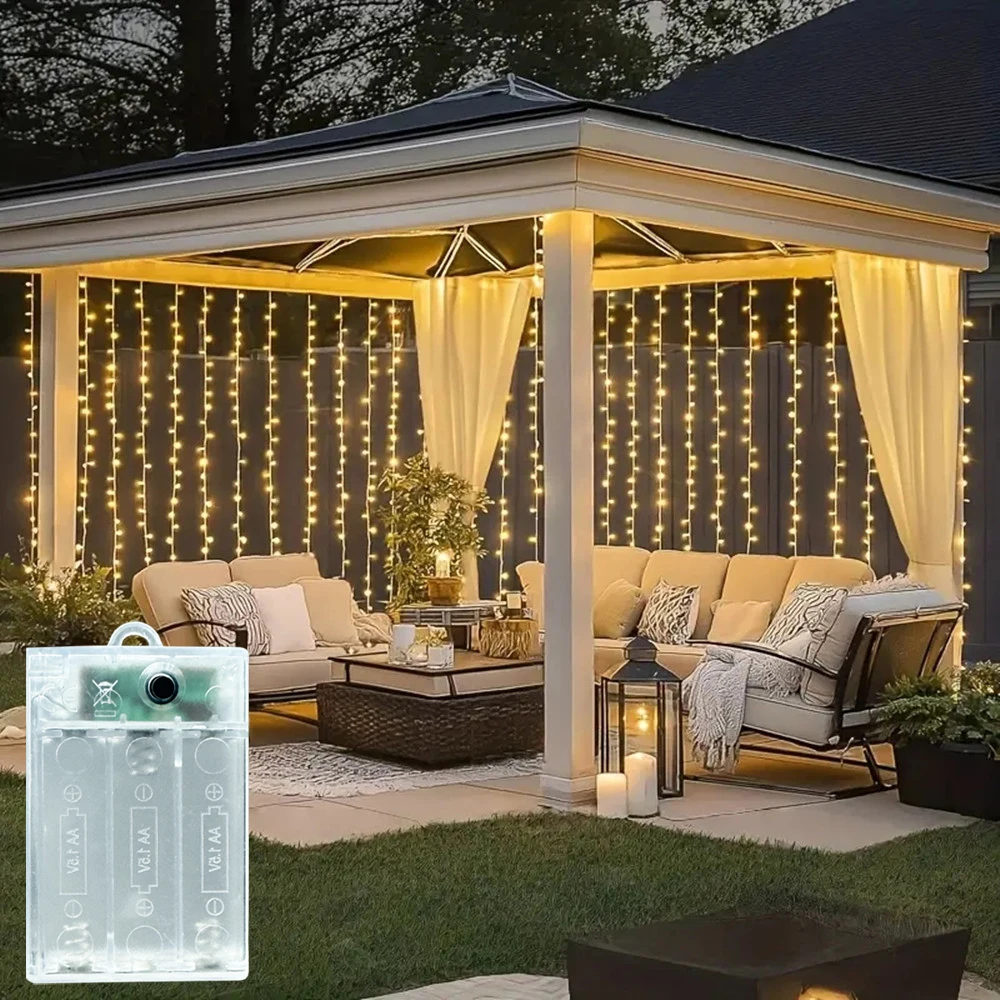 Светодиодная гирлянда-штора на батарейках для декора спальни и дома на Рамадан, День матери, Ид Мубарак 2026
Светодиодная гирлянда-штора на батарейках для декора спальни и дома на Рамадан, День матери, Ид Мубарак 2026