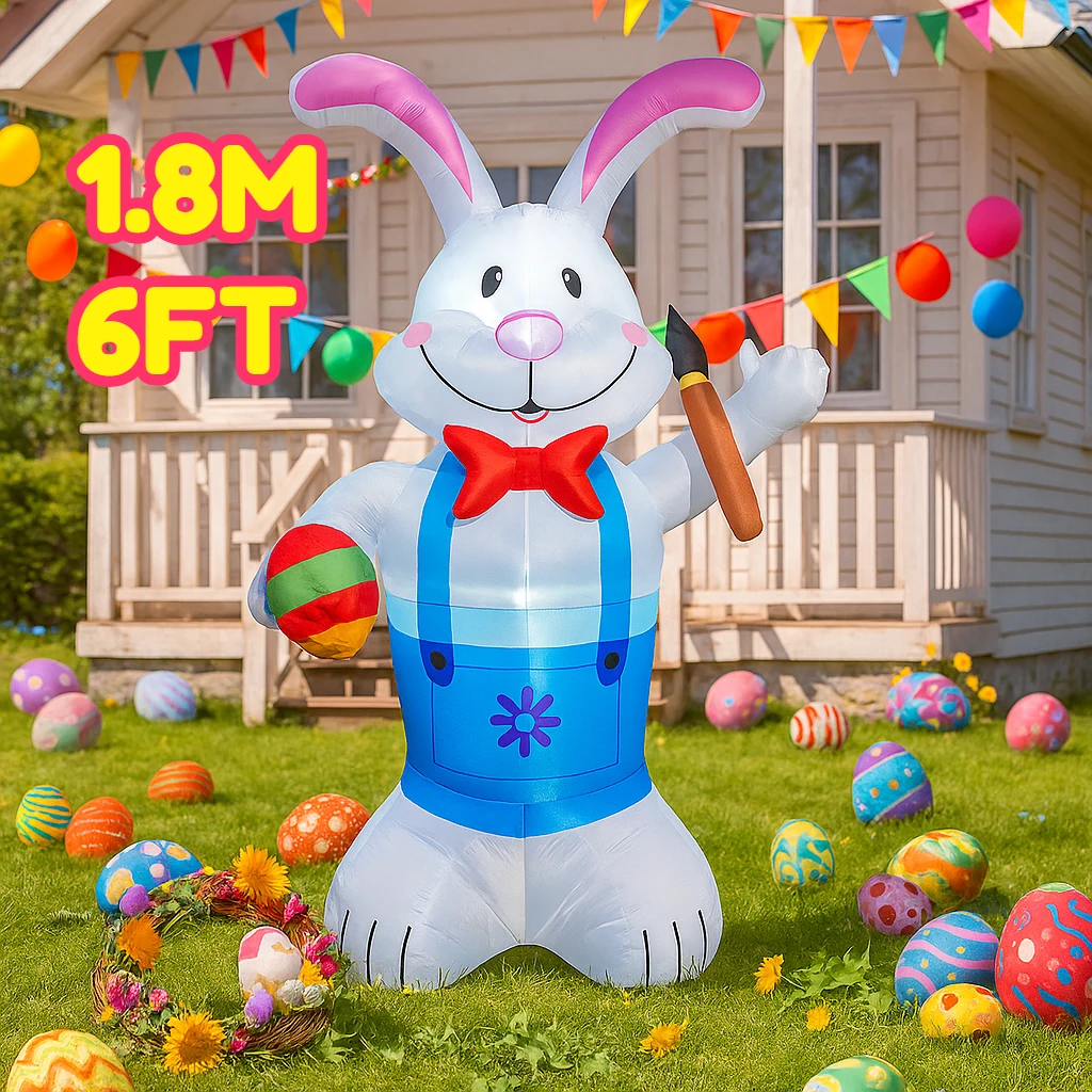 1,8 м/6 футов пасхальные надувные игрушки принтер кролик пасхальные украшения встроенные светодиодные фонари реквизит садовые украшения пасхальные надувные
1,8 м/6 футов пасхальные надувные игрушки принтер кролик пасхальные украшения встроенные светодиодные фонари реквизит садовые украшения пасхальные надувные