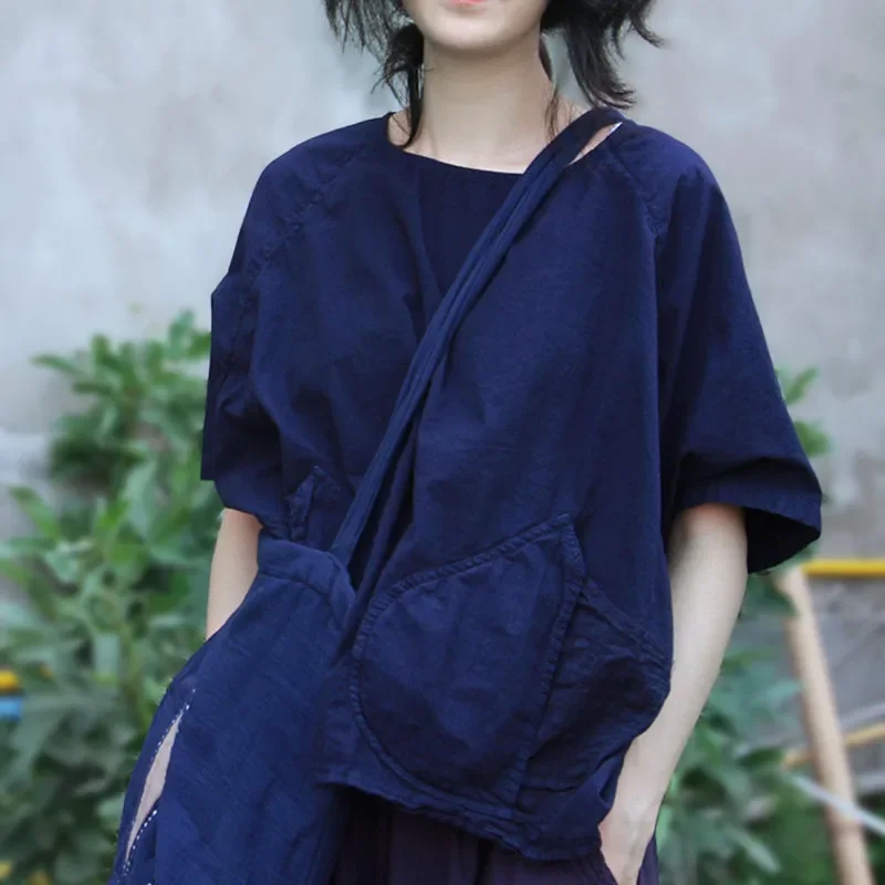 2023 New Arrival Vintage Summer Women Casual Loose Cotton Linen Short Sleeve Tops Tees Vintage Patchwork Pocket O-neck T Shirt
2023 New Arrival Vintage Summer Women Casual Loose Cotton Linen Short Sleeve Tops Tees Vintage Patchwork Pocket O-neck T Shirt