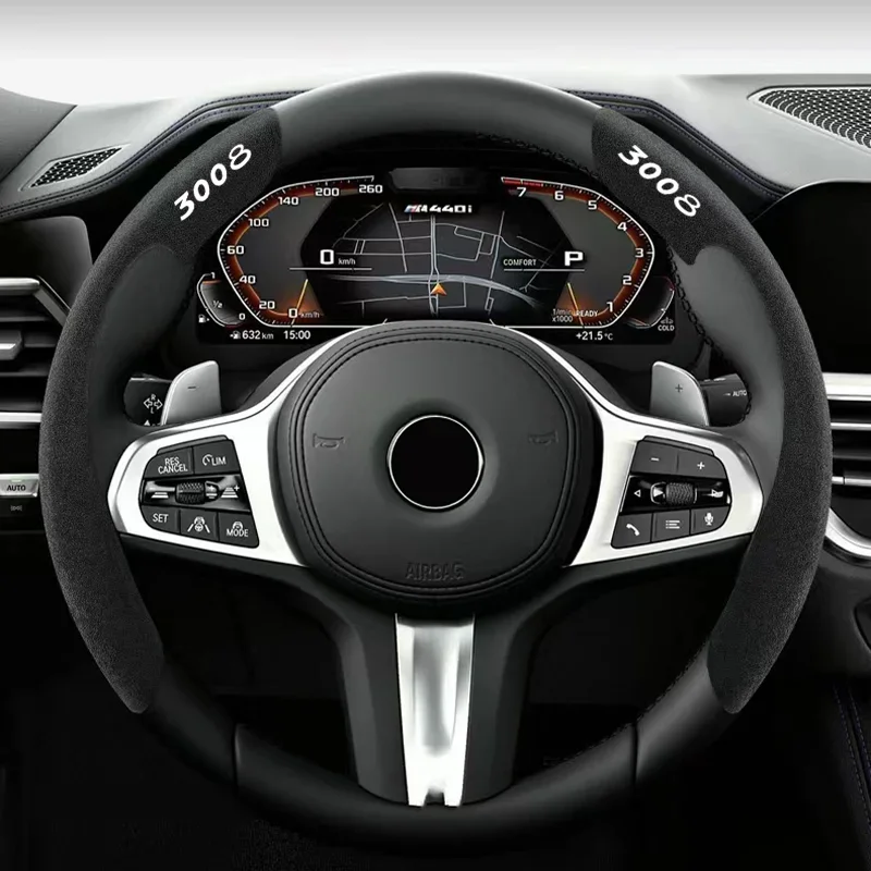 Car Steering Wheel Cover black suede leather for Peugeot 3008 208 2008 4008 5008 507 206 308 108 106 306 Car Accessories
Car Steering Wheel Cover black suede leather for Peugeot 3008 208 2008 4008 5008 507 206 308 108 106 306 Car Accessories