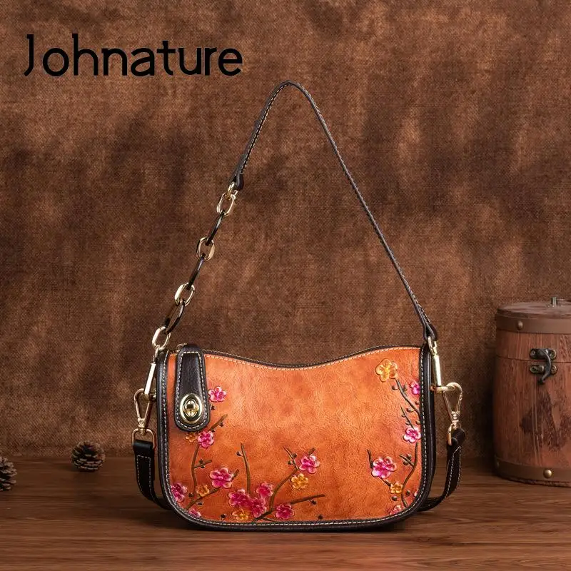 Женская сумка из натуральной воловьей кожи Johnature, маленькая рельефная сумка через плечо в стиле ретро, для лета, 2024
Женская сумка из натуральной воловьей кожи Johnature, маленькая рельефная сумка через плечо в стиле ретро, для лета, 2024