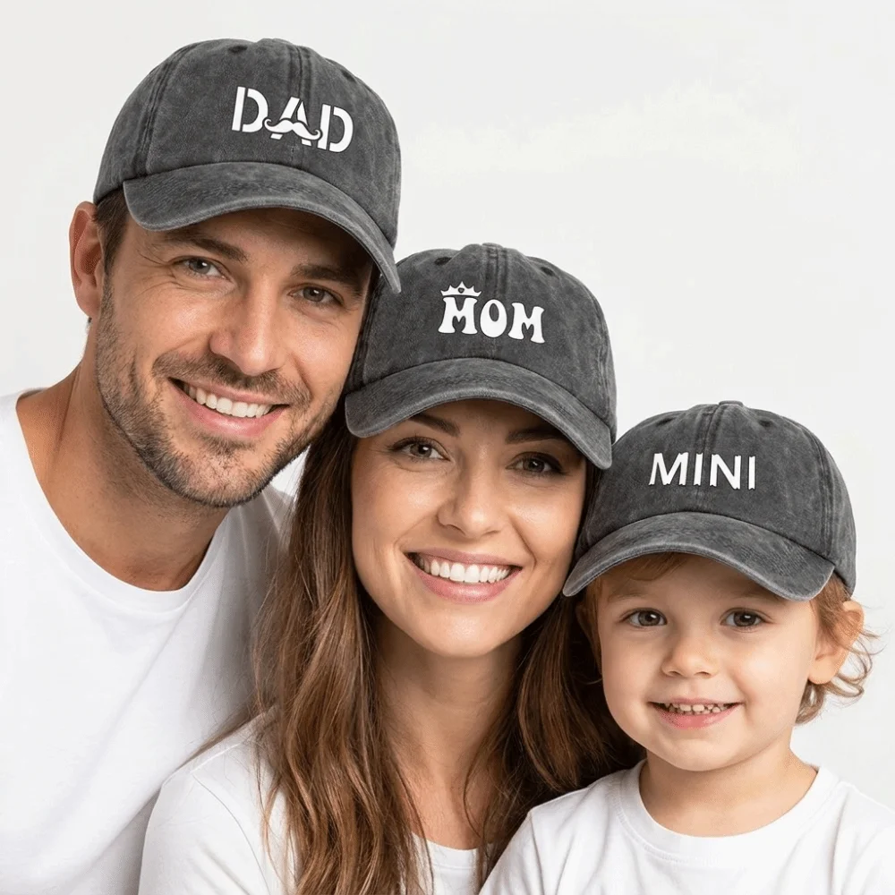DAD MOM MINI Printed dad mama mini Love Caps Washed Cotton Adjustable Parent-Unisex Baseball Hats Embroidery Baseball Cap
DAD MOM MINI Printed dad mama mini Love Caps Washed Cotton Adjustable Parent-Unisex Baseball Hats Embroidery Baseball Cap