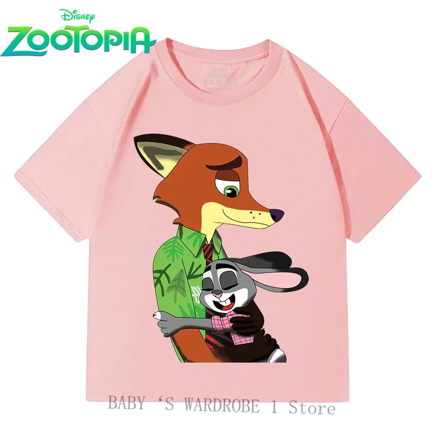Cute and Fashionable Disney Zootopia Cotton Short Sleeve Shirts for Boys and Girls 3-12 with Cartoon Art
Cute and Fashionable Disney Zootopia Cotton Short Sleeve Shirts for Boys and Girls 3-12 with Cartoon Art