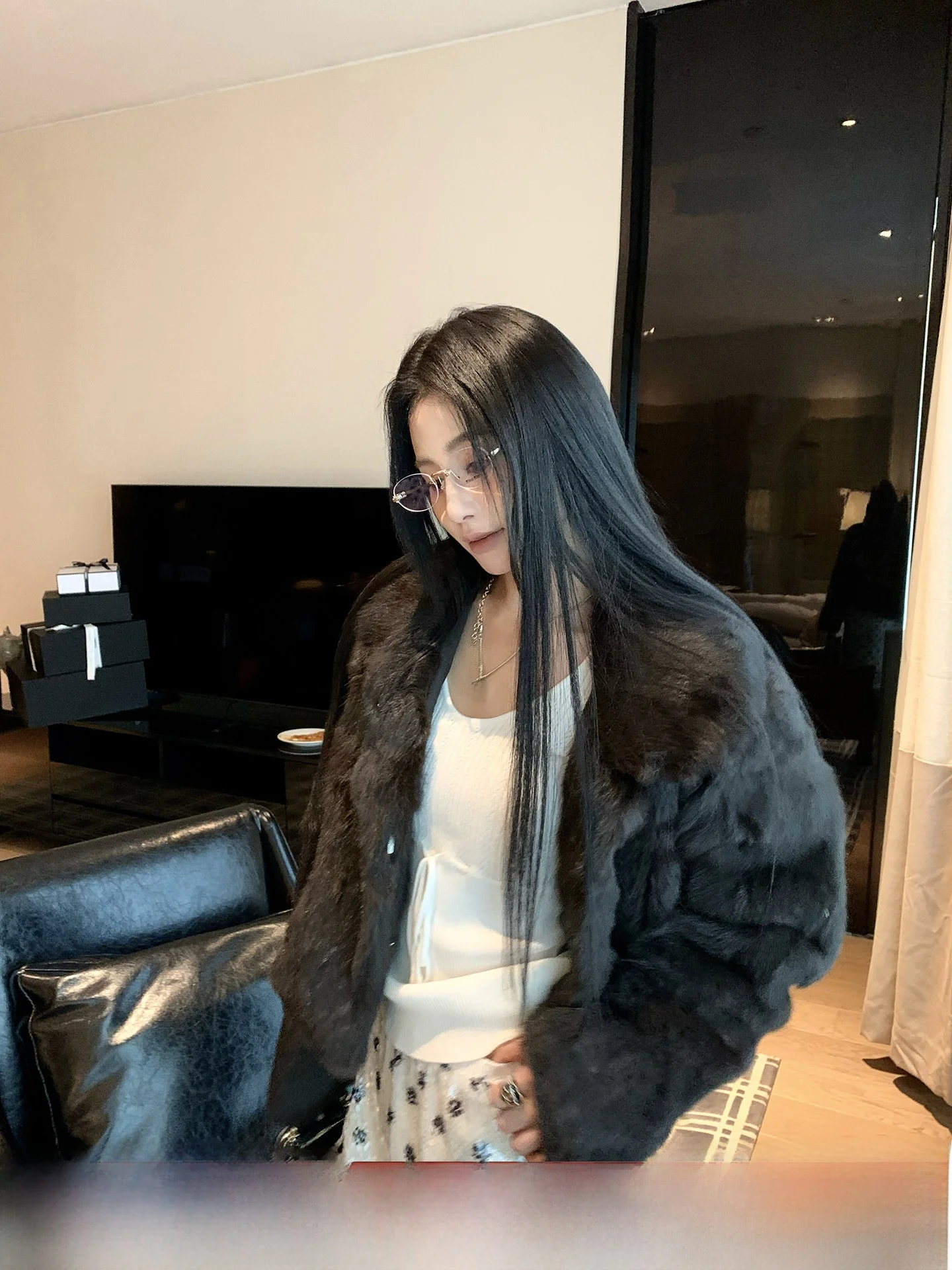 Anneop Snow Peak Mocha ort Rabbit Fur Coat Women's Autumn Winter Ele High Quali Feeling Plu Outerwear
Anneop Snow Peak Mocha ort Rabbit Fur Coat Women's Autumn Winter Ele High Quali Feeling Plu Outerwear