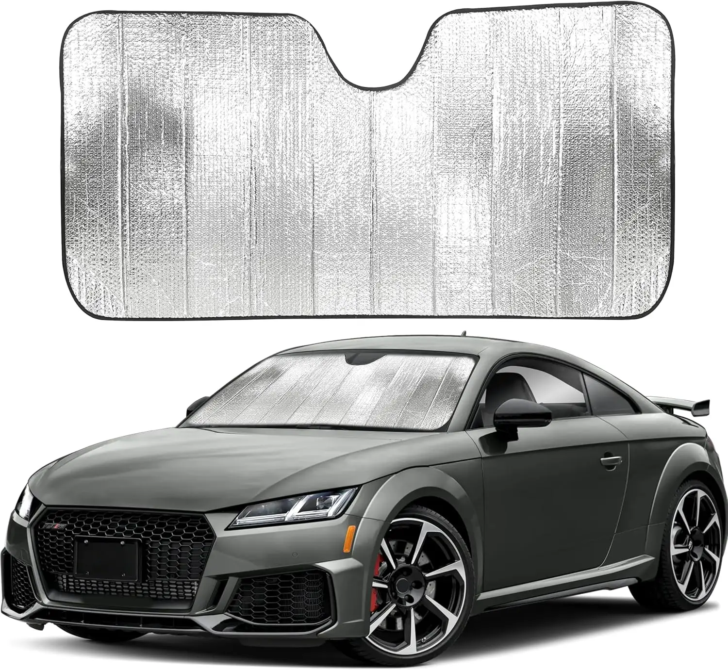 Accordion Car Windshield Sun Shade - UV Protection, 58" x 28"
Accordion Car Windshield Sun Shade - UV Protection, 58" x 28"