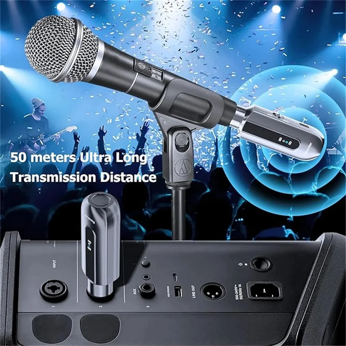 AA87C UHF Wireless Microphone Converter XLR Transmitter and Receiver for Dynamic Microphone Guitar Receiver Transmission Adapt
AA87C UHF Wireless Microphone Converter XLR Transmitter and Receiver for Dynamic Microphone Guitar Receiver Transmission Adapt