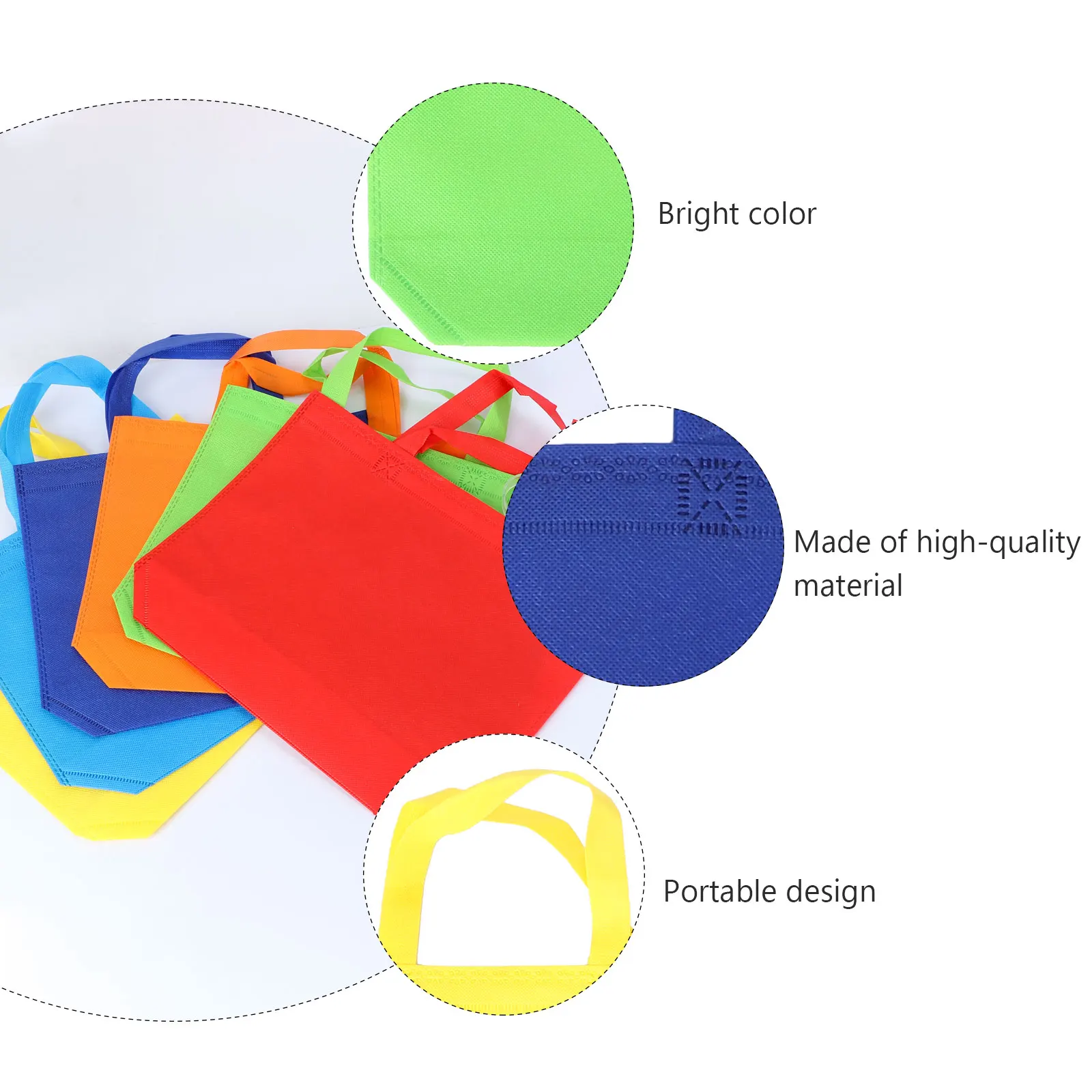 12pcs Non Woven Tote Reusable Fabric Shopping Grocery Bags Kids Party Favors Gift Bags Assorted Colors For Crafts
12pcs Non Woven Tote Reusable Fabric Shopping Grocery Bags Kids Party Favors Gift Bags Assorted Colors For Crafts
