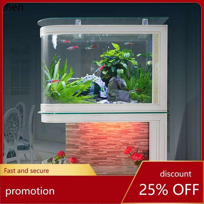 CZ Bullet Head Fish Tank Aquarium Living Room Home Medium Flowing Water Curtain Wall Landscape Ecological Partition Glass
CZ Bullet Head Fish Tank Aquarium Living Room Home Medium Flowing Water Curtain Wall Landscape Ecological Partition Glass