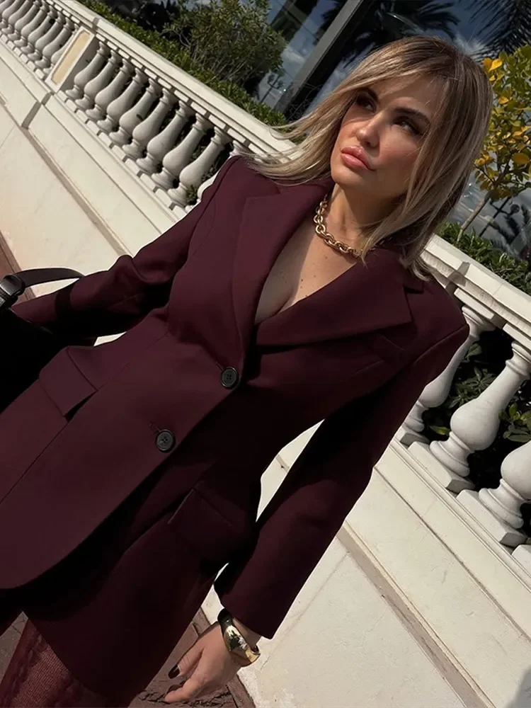 Waist Cinched Suit Coat Jacket V-Neck Single Breasted Commuting Solid Color Overcoat Women Pockets Outwear Top Formal Attire
Waist Cinched Suit Coat Jacket V-Neck Single Breasted Commuting Solid Color Overcoat Women Pockets Outwear Top Formal Attire