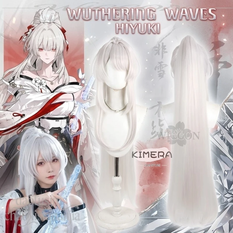Anime Game Wuthering Waves Cosplay Hiyuki Long Milk White Single Ponytail Wig Japanese Styles Synthetic Hair Halloween Christmas
Anime Game Wuthering Waves Cosplay Hiyuki Long Milk White Single Ponytail Wig Japanese Styles Synthetic Hair Halloween Christmas