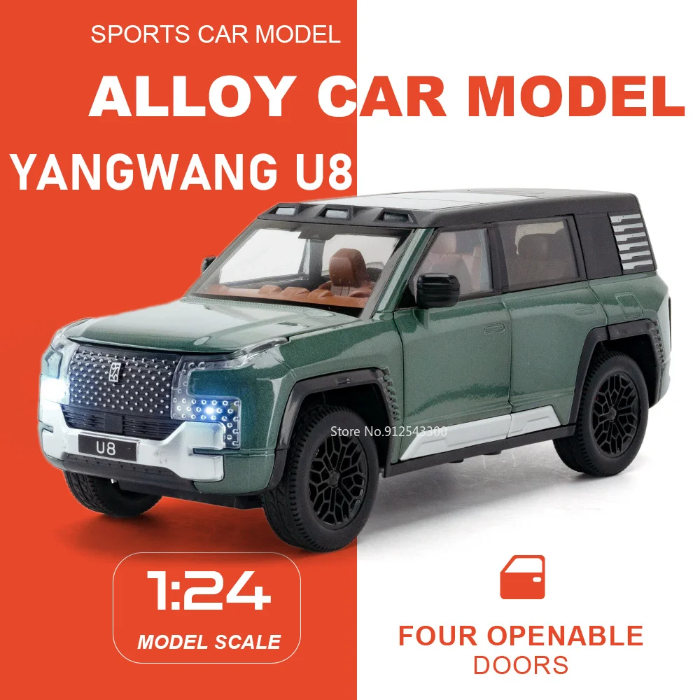 1:24 Sacle YangWang U8 RAV4 Car Model Toy Doors Opened Pull Back Models Front Wheel Steer Shock Absorption Livingroom Decoration
1:24 Sacle YangWang U8 RAV4 Car Model Toy Doors Opened Pull Back Models Front Wheel Steer Shock Absorption Livingroom Decoration