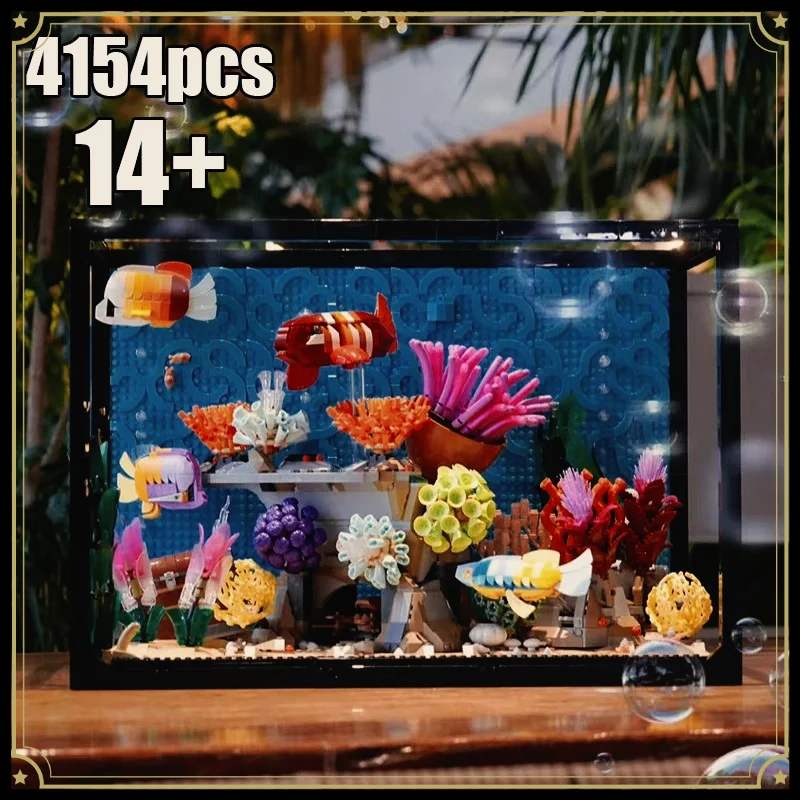Moc lnright shop 4154PCS Tropical Aquarium Fish Tank Model Ocean Animal Children's Assembly Toy Gift
Moc lnright shop 4154PCS Tropical Aquarium Fish Tank Model Ocean Animal Children's Assembly Toy Gift