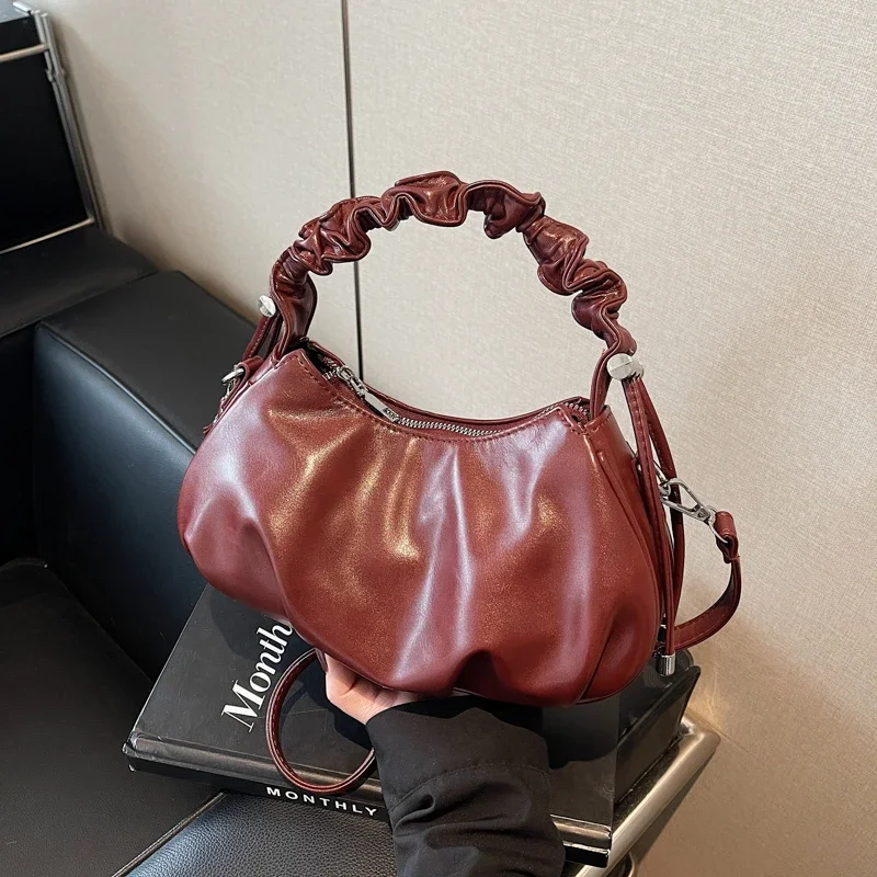 High End Retro Small Bag for Women 2024 New Autumn and Winter Versatile Crossbody Bag Fashionable Pleated Handbag Handtasche
High End Retro Small Bag for Women 2024 New Autumn and Winter Versatile Crossbody Bag Fashionable Pleated Handbag Handtasche