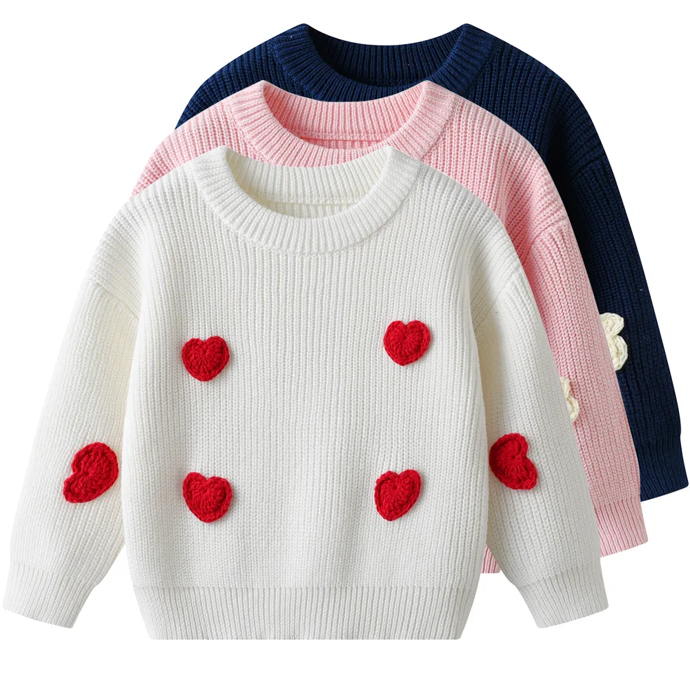 New 66-130 cotton Girl winter autumn sweater Knitted heart knitwear kids baby clothes children students top 0-6y coat lovely
New 66-130 cotton Girl winter autumn sweater Knitted heart knitwear kids baby clothes children students top 0-6y coat lovely