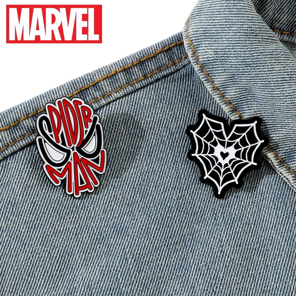 Marvel Series Surrounding Spiderman Metal Brooch Badge Heart Spider Web Shape Alloy Enamel Pin Accessories for Marvel Fans
Marvel Series Surrounding Spiderman Metal Brooch Badge Heart Spider Web Shape Alloy Enamel Pin Accessories for Marvel Fans