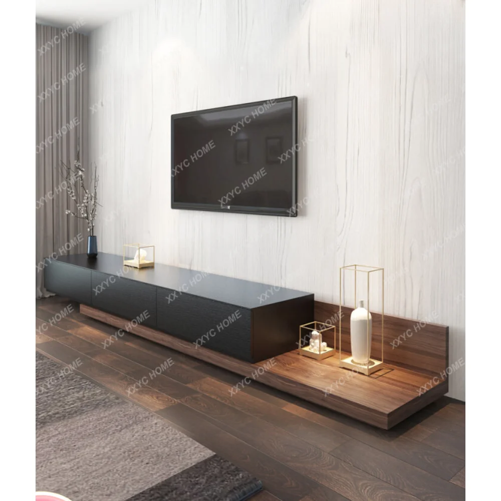 TV Cabinet Coffee Table Black Walnut Color Retractable TV Cabinet Modern Simple Solid Wood Multi-Layer Floor Cabinet
TV Cabinet Coffee Table Black Walnut Color Retractable TV Cabinet Modern Simple Solid Wood Multi-Layer Floor Cabinet