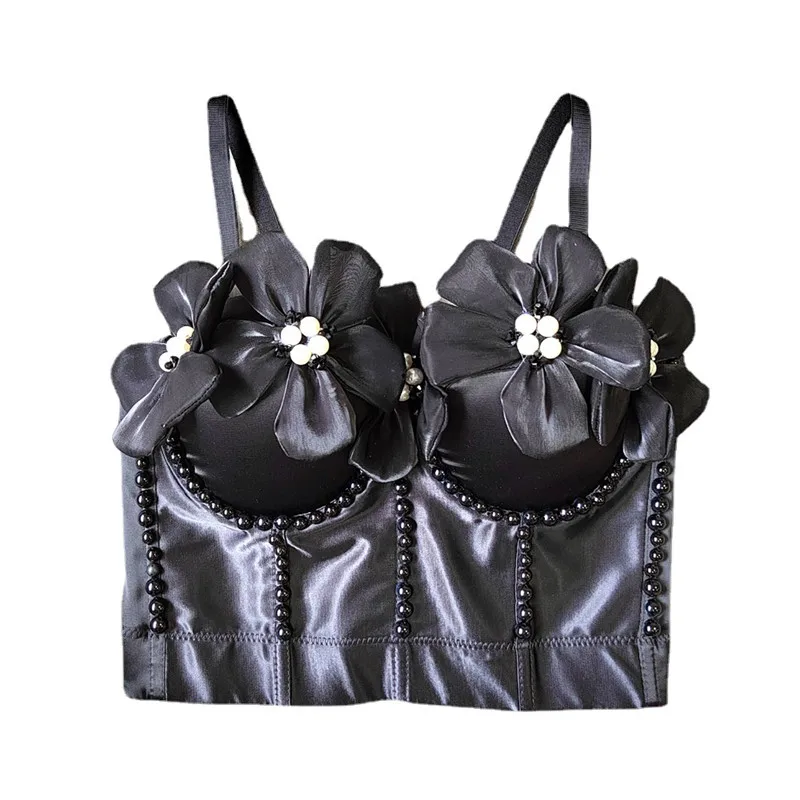 Three-Dimensional Flower Pearl Sling With Steel Ring Body Sculpting Acetate Satin Wrap Chest Waist Slimming Sling Bustier q329
Three-Dimensional Flower Pearl Sling With Steel Ring Body Sculpting Acetate Satin Wrap Chest Waist Slimming Sling Bustier q329