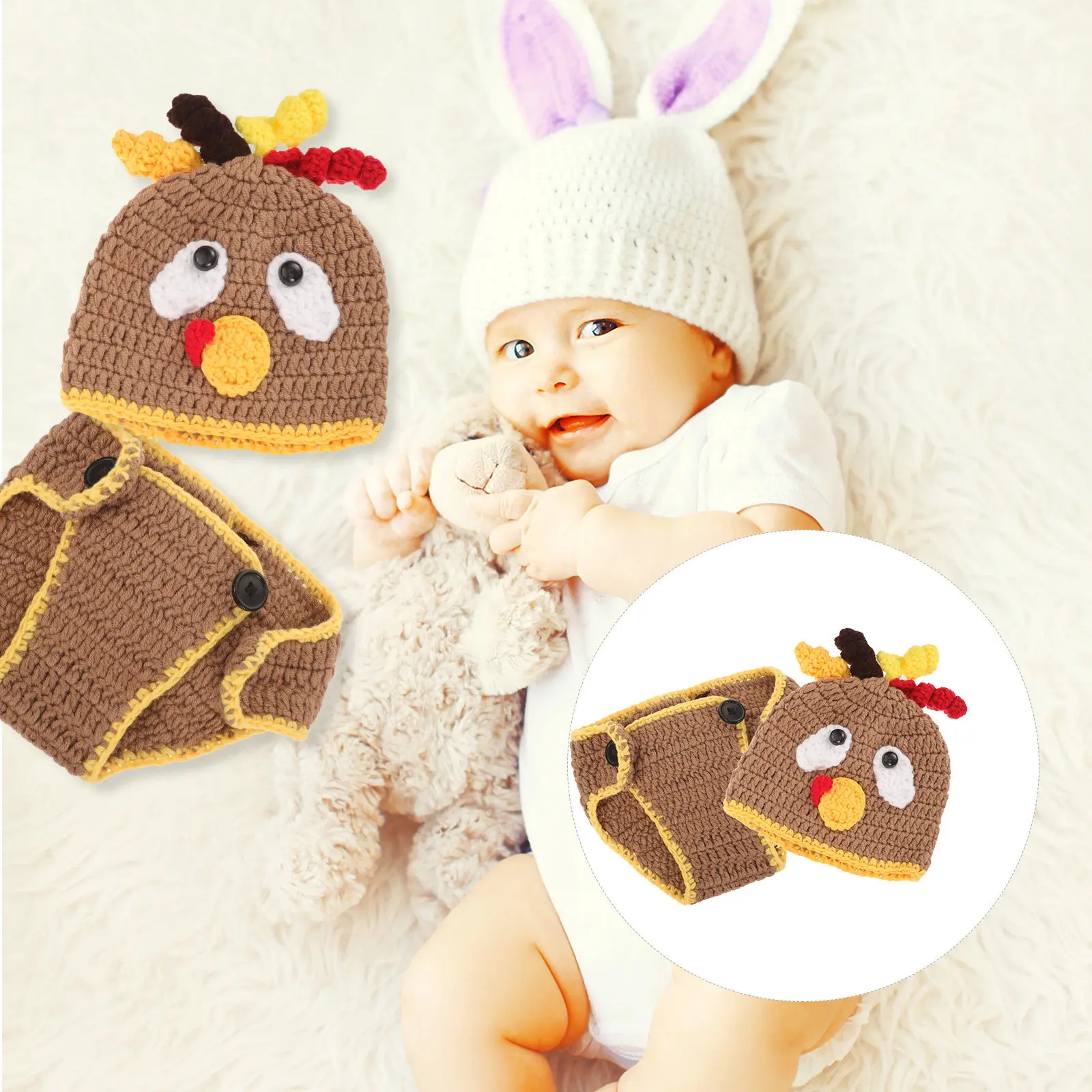1 Set Baby Photography Props Newborn Turkey Costume Hat Diaper Set For 100 Days Party Photo Shoot Animal Outfits Prop Children
1 Set Baby Photography Props Newborn Turkey Costume Hat Diaper Set For 100 Days Party Photo Shoot Animal Outfits Prop Children