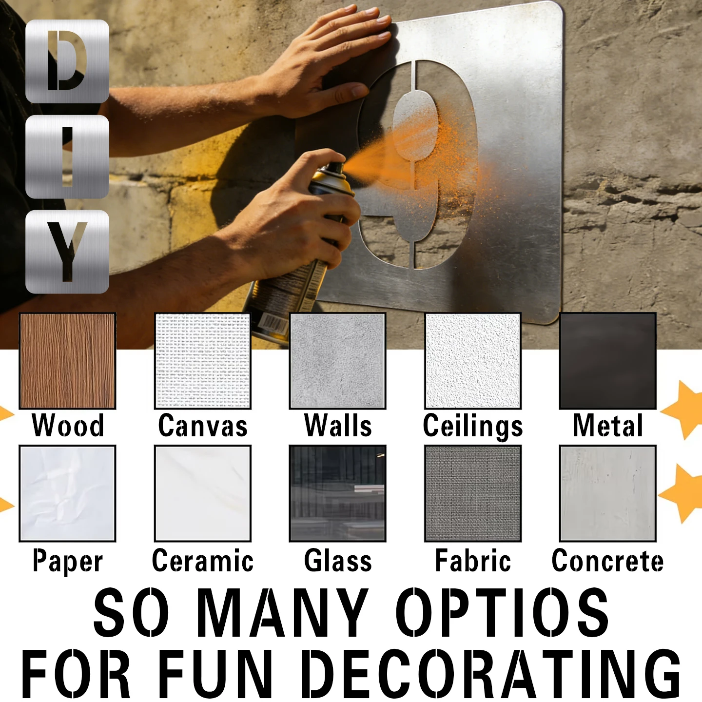 DIY Must-Have! Stainless Steel Number & Letter Stencils (0-9, A-Z), Reusable Spray Paint Templates for Wall & Mailbox Decoration
DIY Must-Have! Stainless Steel Number & Letter Stencils (0-9, A-Z), Reusable Spray Paint Templates for Wall & Mailbox Decoration