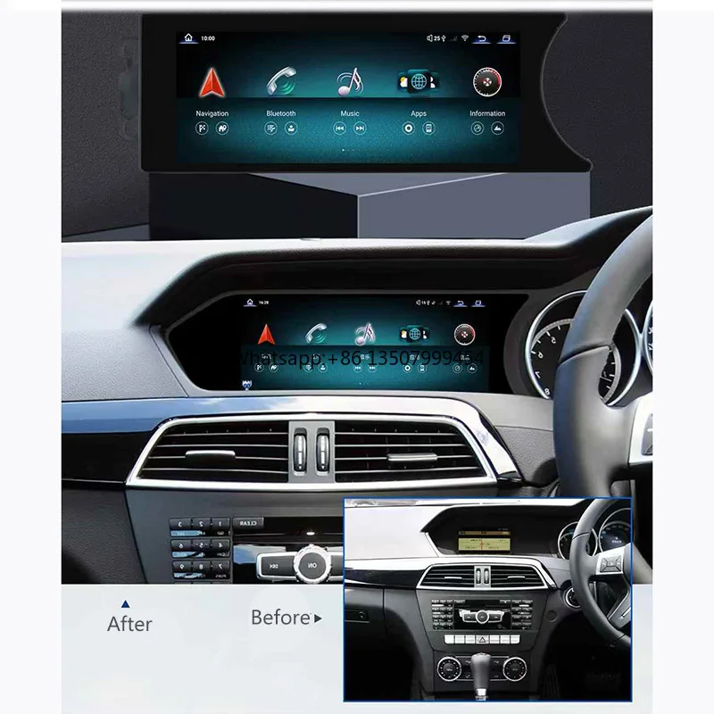 8.8\" Smart Touch Screen Android Radio CarPlay Android Auto GPS MP3 1-Year for Mercedes Benz C-Class W204 FM Transmitter
8.8\" Smart Touch Screen Android Radio CarPlay Android Auto GPS MP3 1-Year for Mercedes Benz C-Class W204 FM Transmitter