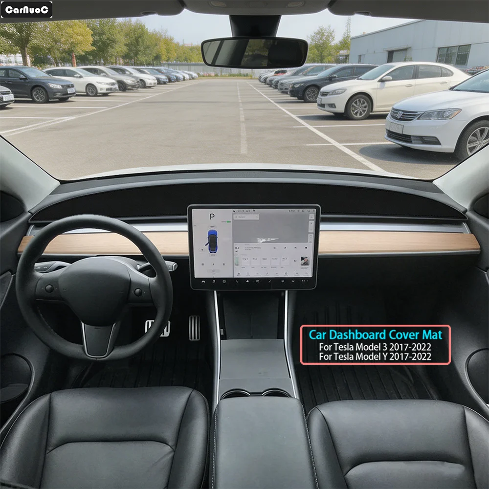 For Tesla Model 3 Model Y 2017-2022 Breathable Car Dash Cover Mat-Reduce Sun Heat and Glare Avoid Light Pad
For Tesla Model 3 Model Y 2017-2022 Breathable Car Dash Cover Mat-Reduce Sun Heat and Glare Avoid Light Pad